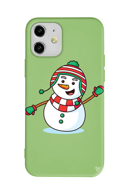 Snowman 2 Lansman Model İçi Kadife Silikon Telefon Kılıfı