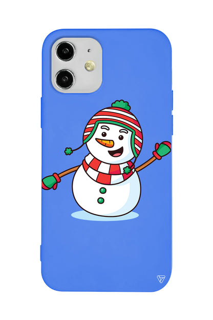 Snowman 2 Lansman Model İçi Kadife Silikon Telefon Kılıfı