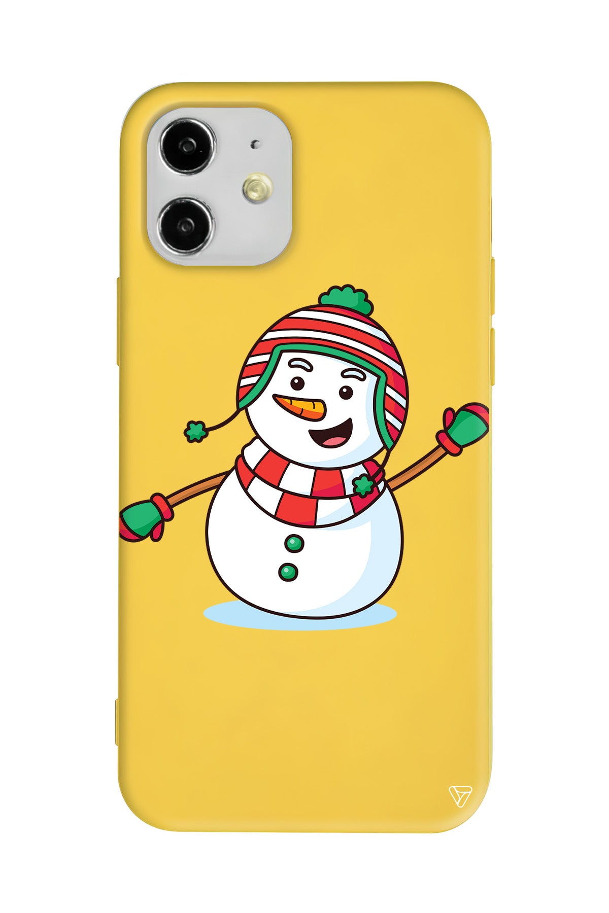 Snowman 2 Lansman Model İçi Kadife Silikon Telefon Kılıfı