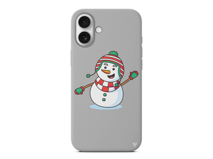 Snowman 2 Lansman Model İçi Kadife Silikon Telefon Kılıfı