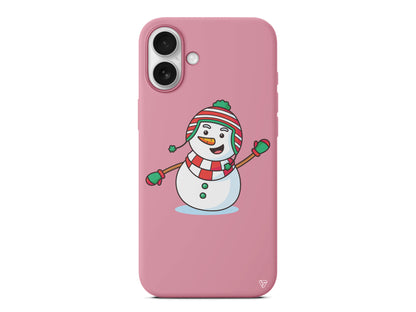 Snowman 2 Lansman Model İçi Kadife Silikon Telefon Kılıfı