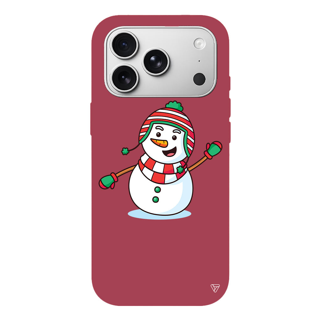 Snowman 2 Lansman Model İçi Kadife Silikon Telefon Kılıfı