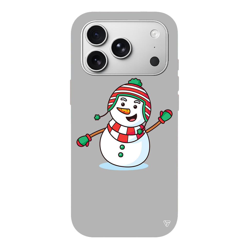 Snowman 2 Lansman Model İçi Kadife Silikon Telefon Kılıfı
