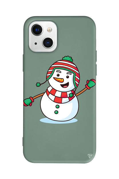 Snowman 2 Lansman Model İçi Kadife Silikon Telefon Kılıfı