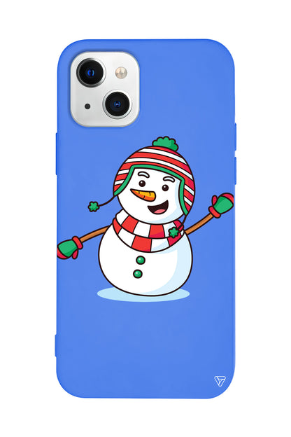 Snowman 2 Lansman Model İçi Kadife Silikon Telefon Kılıfı