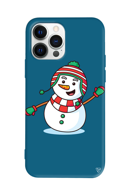 Snowman 2 Lansman Model İçi Kadife Silikon Telefon Kılıfı