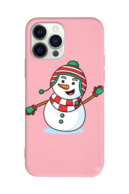 Snowman 2 Lansman Model İçi Kadife Silikon Telefon Kılıfı