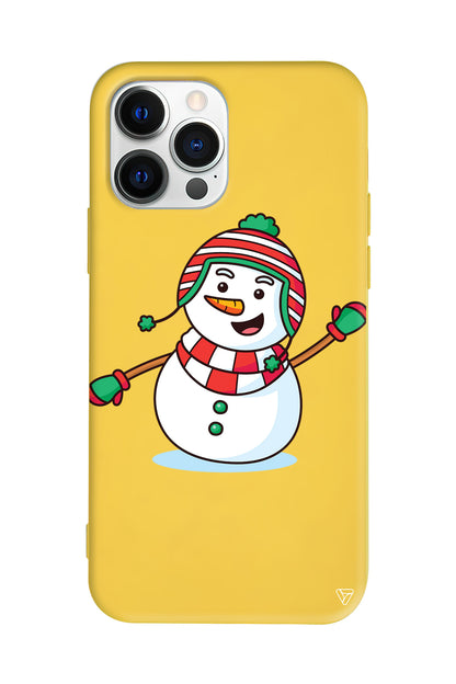 Snowman 2 Lansman Model İçi Kadife Silikon Telefon Kılıfı