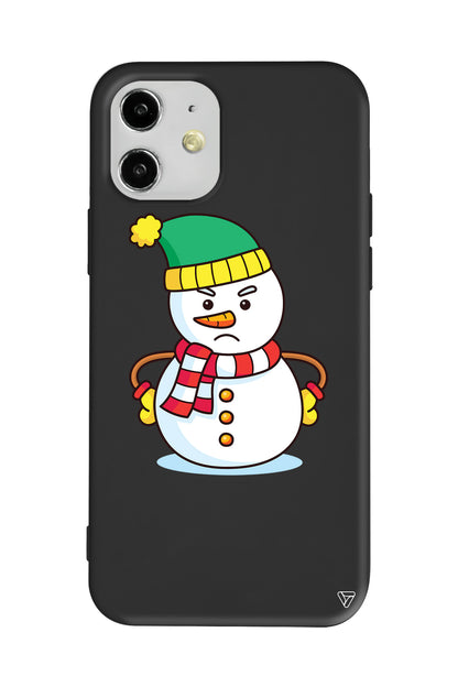 Snowman 3 Lansman Model İçi Kadife Silikon Telefon Kılıfı