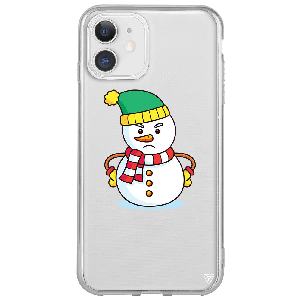 Snowman 3 Lansman Model İçi Kadife Silikon Telefon Kılıfı
