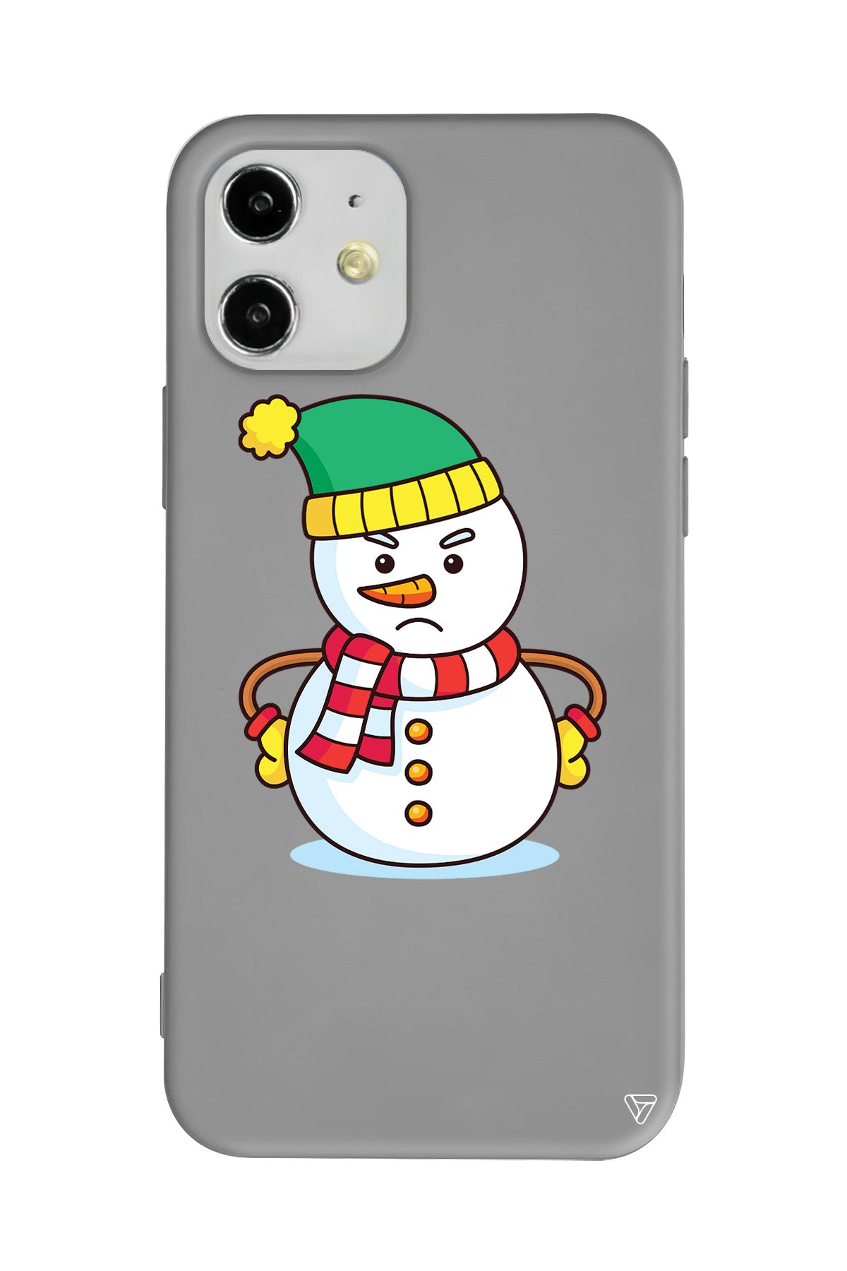 Snowman 3 Lansman Model İçi Kadife Silikon Telefon Kılıfı