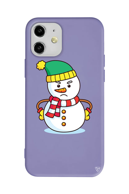 Snowman 3 Lansman Model İçi Kadife Silikon Telefon Kılıfı
