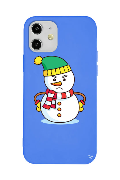 Snowman 3 Lansman Model İçi Kadife Silikon Telefon Kılıfı