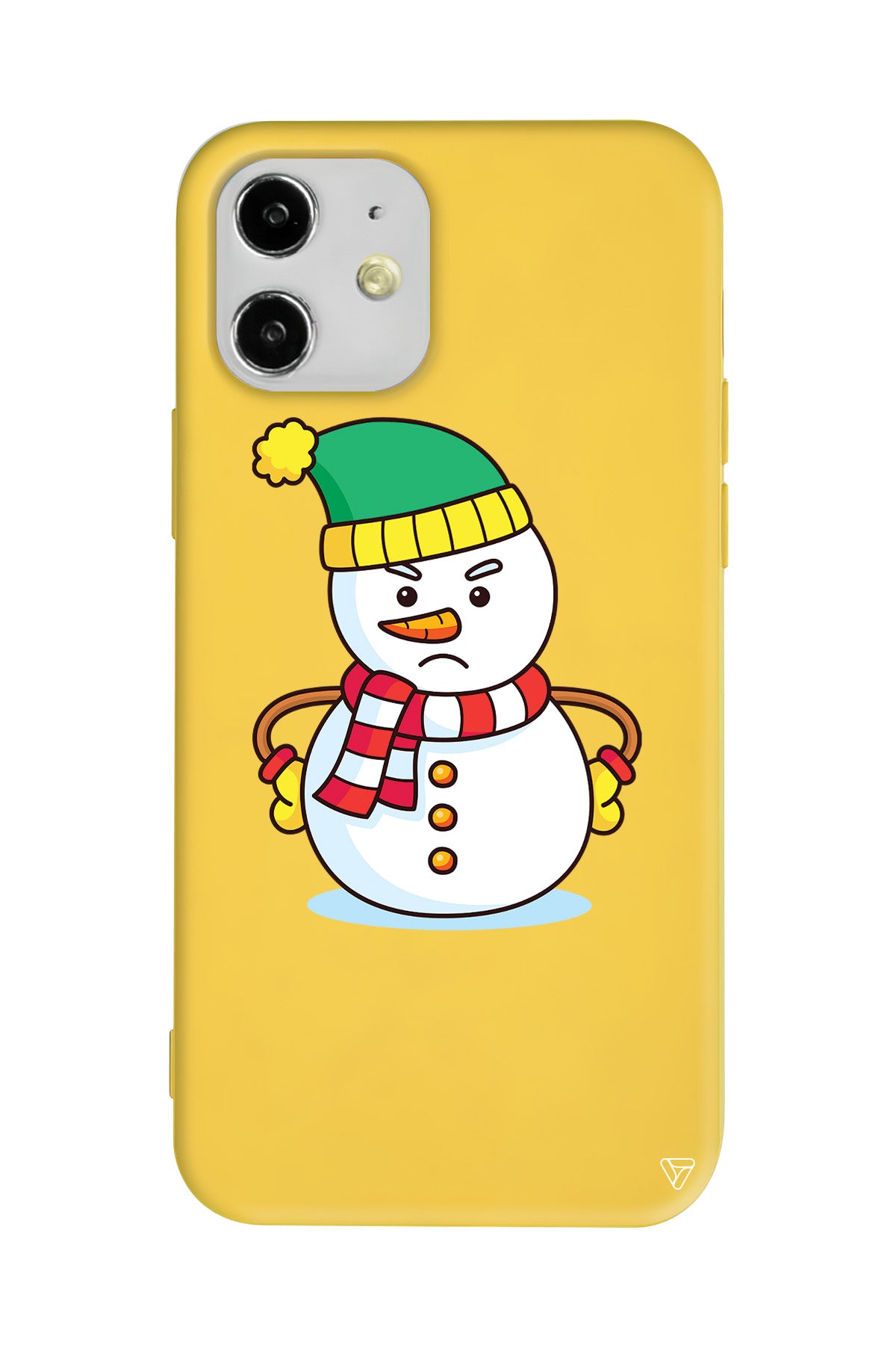 Snowman 3 Lansman Model İçi Kadife Silikon Telefon Kılıfı