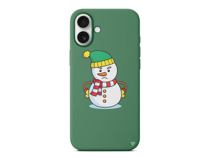 Snowman 3 Lansman Model İçi Kadife Silikon Telefon Kılıfı