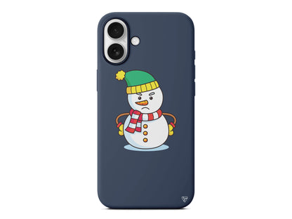 Snowman 3 Lansman Model İçi Kadife Silikon Telefon Kılıfı