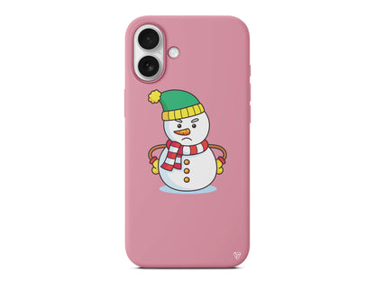 Snowman 3 Lansman Model İçi Kadife Silikon Telefon Kılıfı