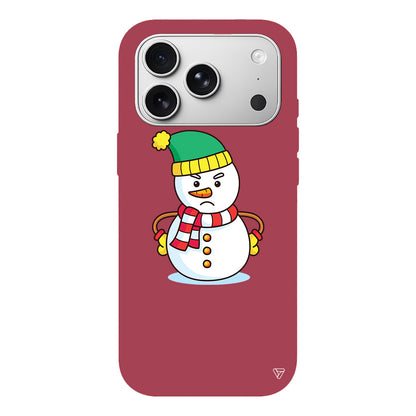 Snowman 3 Lansman Model İçi Kadife Silikon Telefon Kılıfı