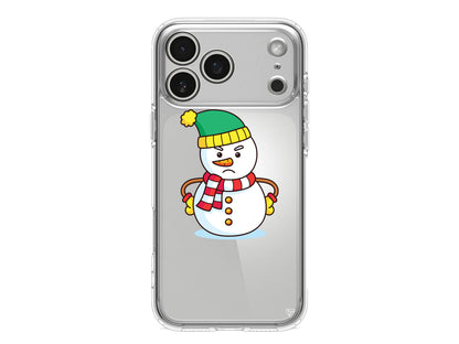 Snowman 3 Lansman Model İçi Kadife Silikon Telefon Kılıfı