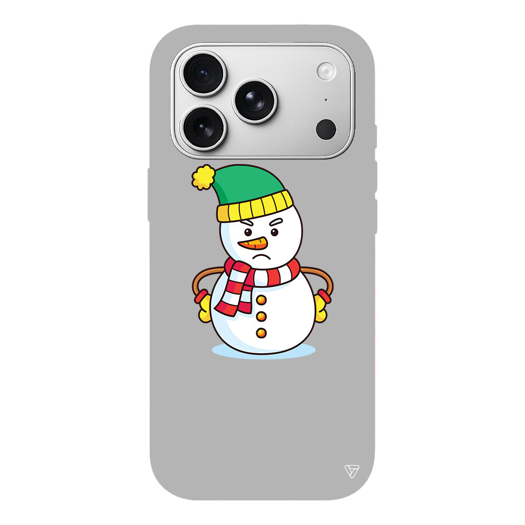Snowman 3 Lansman Model İçi Kadife Silikon Telefon Kılıfı
