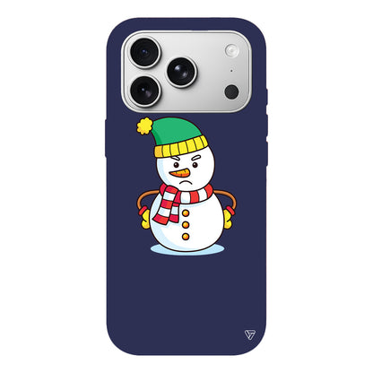 Snowman 3 Lansman Model İçi Kadife Silikon Telefon Kılıfı