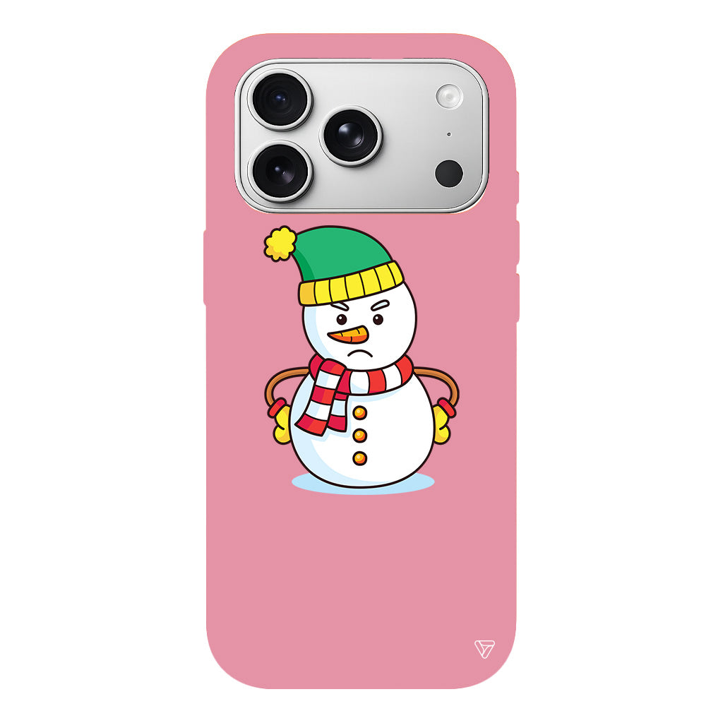 Snowman 3 Lansman Model İçi Kadife Silikon Telefon Kılıfı