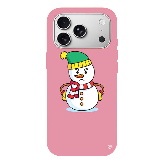 Snowman 3 Lansman Model İçi Kadife Silikon Telefon Kılıfı