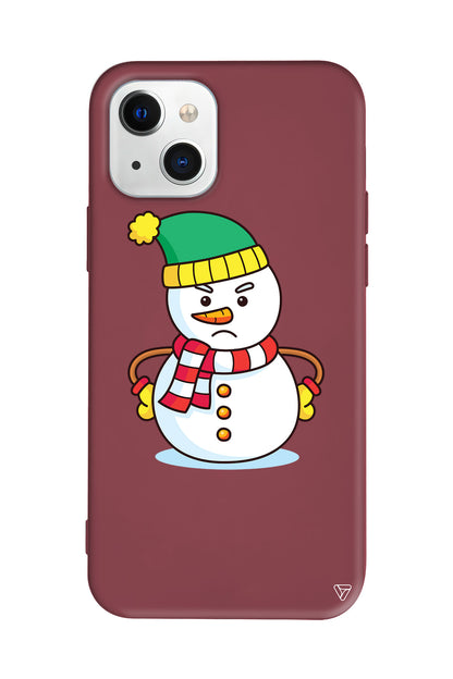 Snowman 3 Lansman Model İçi Kadife Silikon Telefon Kılıfı – Plus Serisine Özel