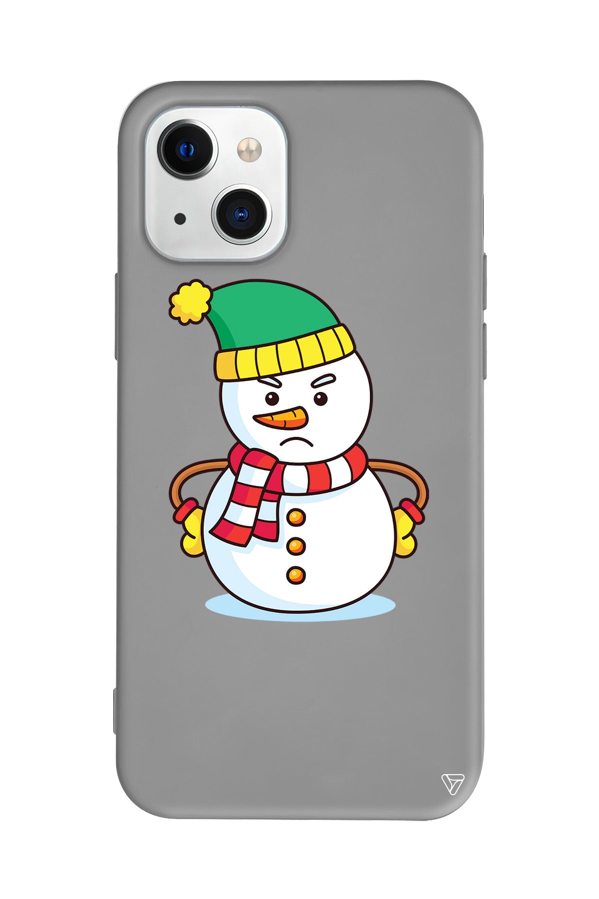 Snowman 3 Lansman Model İçi Kadife Silikon Telefon Kılıfı