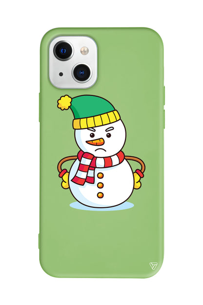 Snowman 3 Lansman Model İçi Kadife Silikon Telefon Kılıfı – Plus Serisine Özel