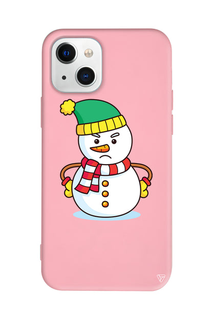 Snowman 3 Lansman Model İçi Kadife Silikon Telefon Kılıfı – Plus Serisine Özel