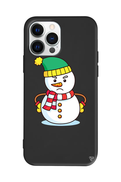Snowman 3 Lansman Model İçi Kadife Silikon Telefon Kılıfı