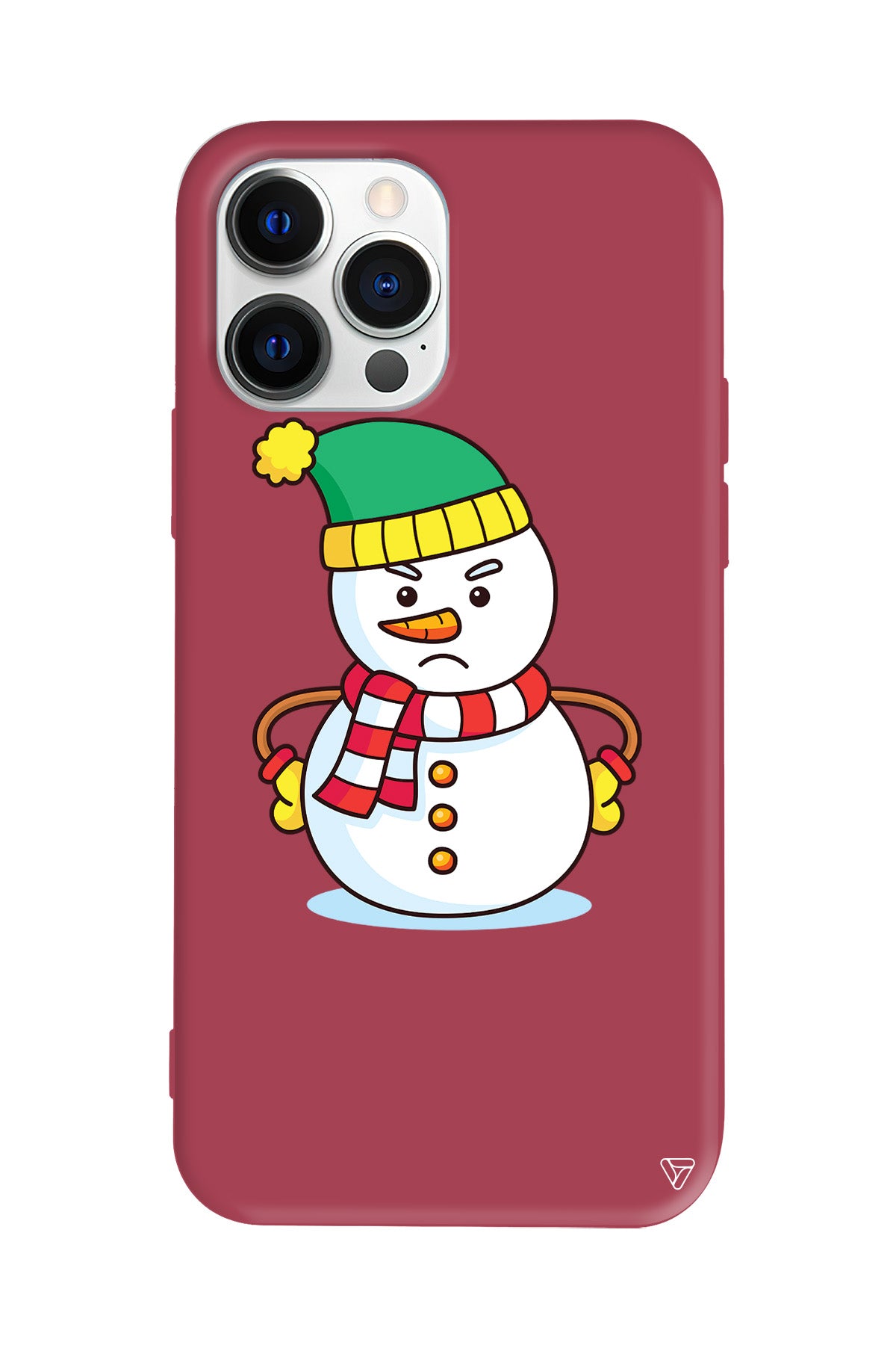 Snowman 3 Lansman Model İçi Kadife Silikon Telefon Kılıfı