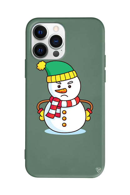 Snowman 3 Lansman Model İçi Kadife Silikon Telefon Kılıfı