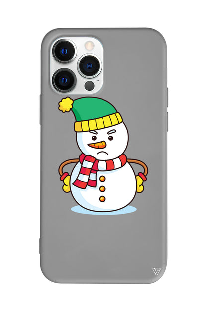 Snowman 3 Lansman Model İçi Kadife Silikon Telefon Kılıfı