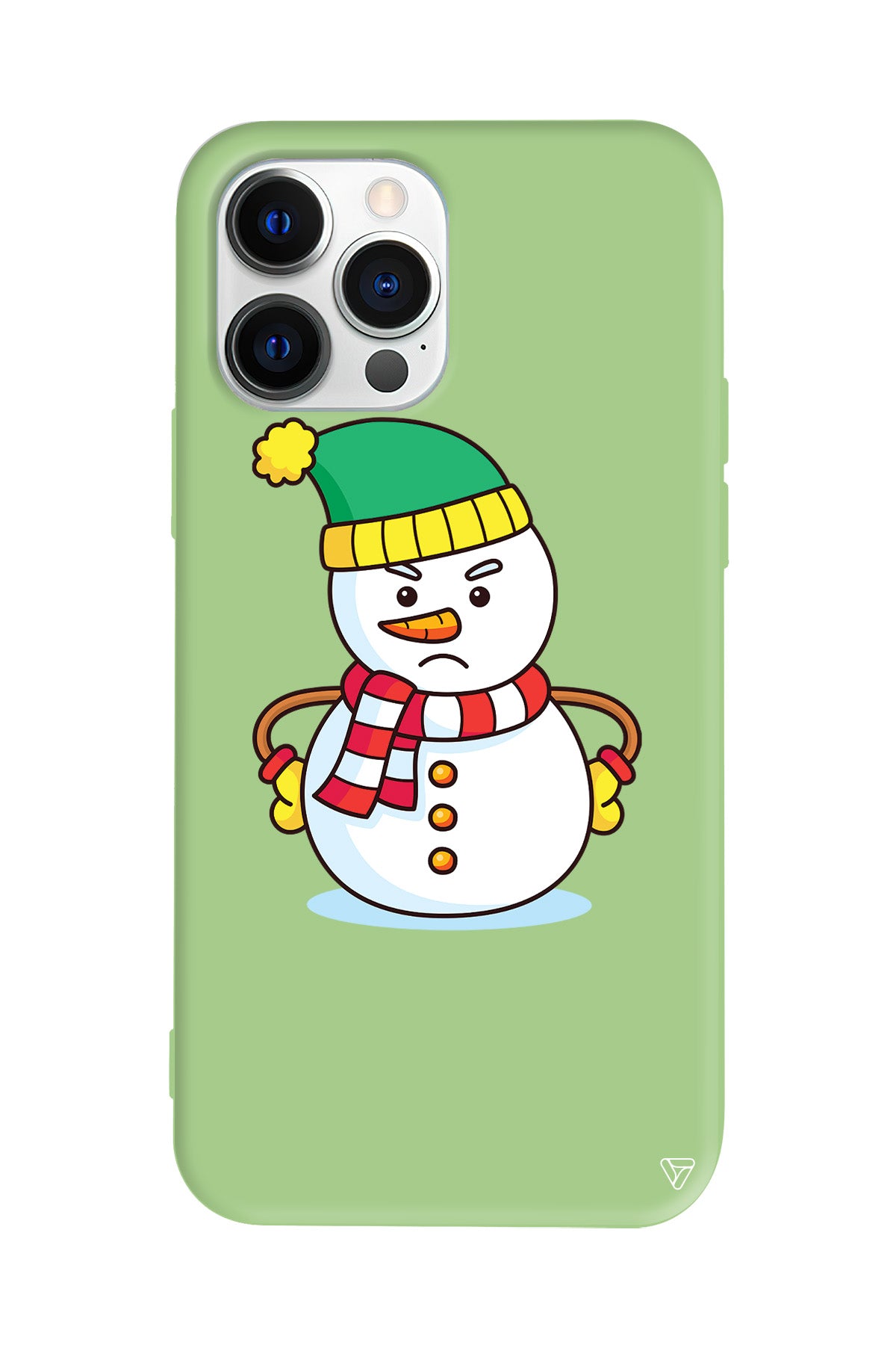 Snowman 3 Lansman Model İçi Kadife Silikon Telefon Kılıfı