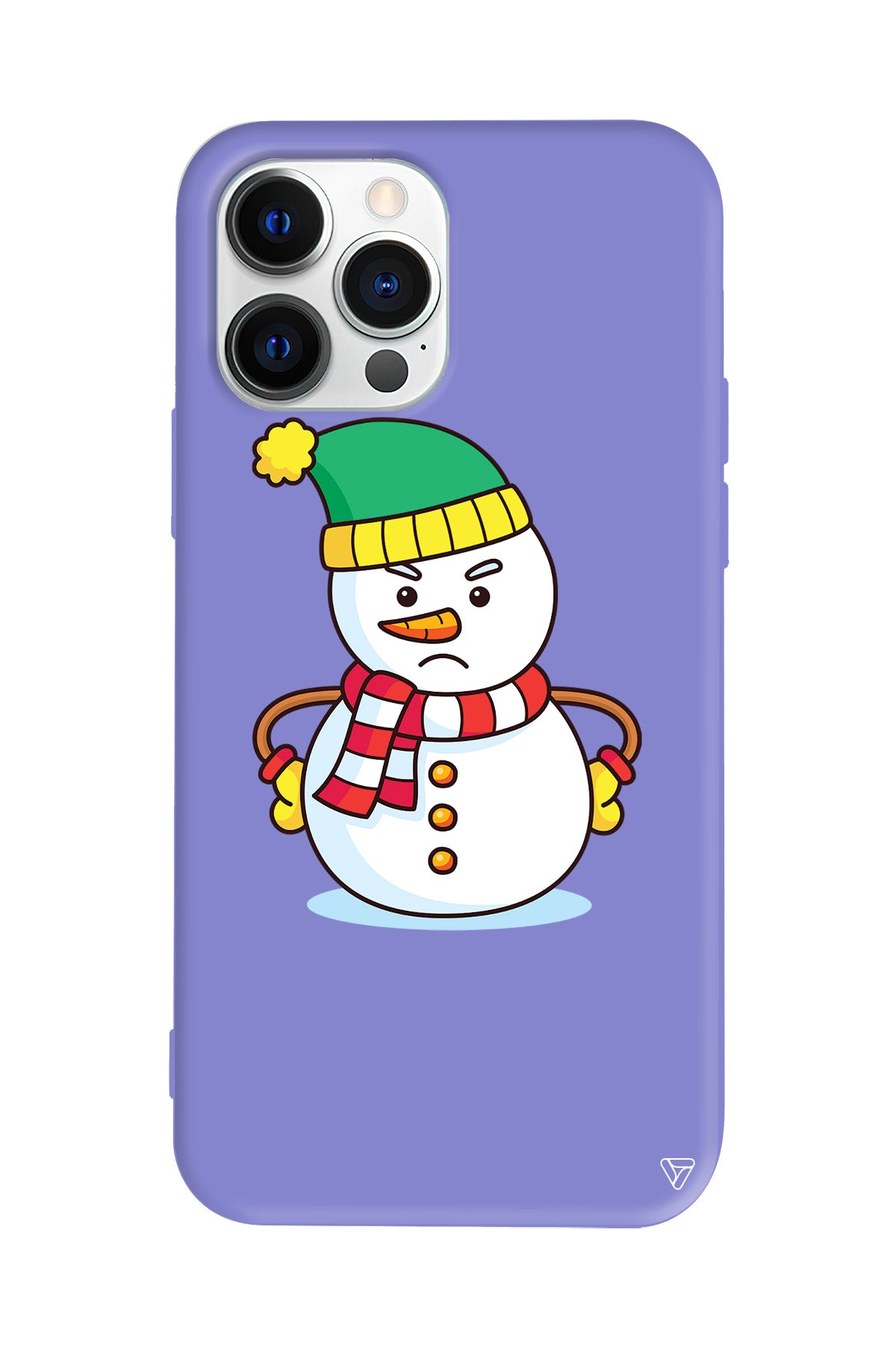 Snowman 3 Lansman Model İçi Kadife Silikon Telefon Kılıfı