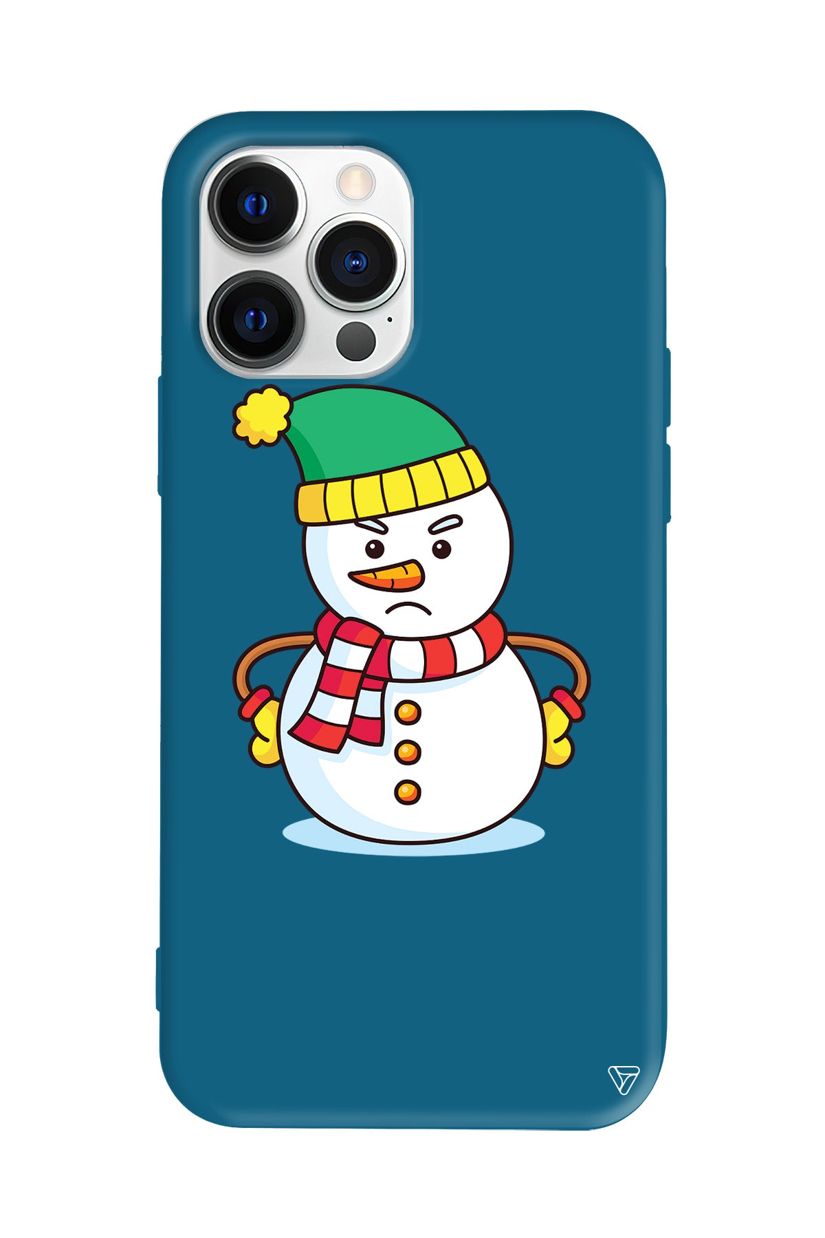 Snowman 3 Lansman Model İçi Kadife Silikon Telefon Kılıfı