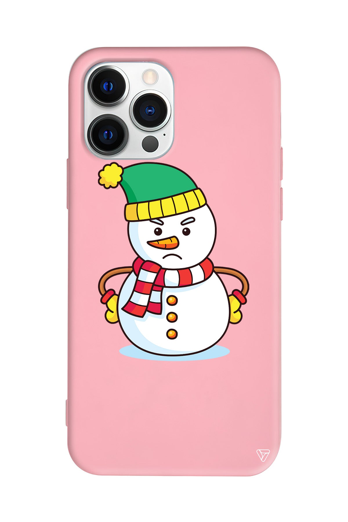 Snowman 3 Lansman Model İçi Kadife Silikon Telefon Kılıfı