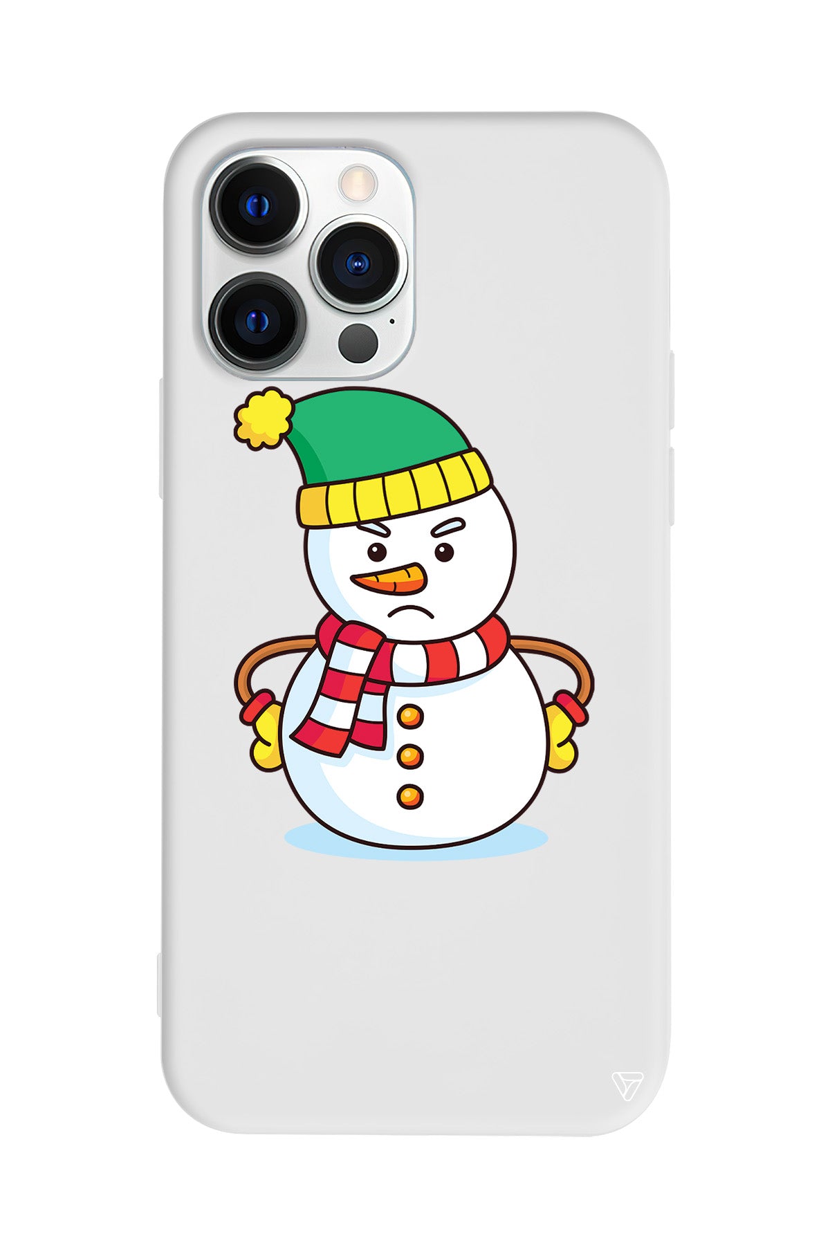 Snowman 3 Lansman Model İçi Kadife Silikon Telefon Kılıfı