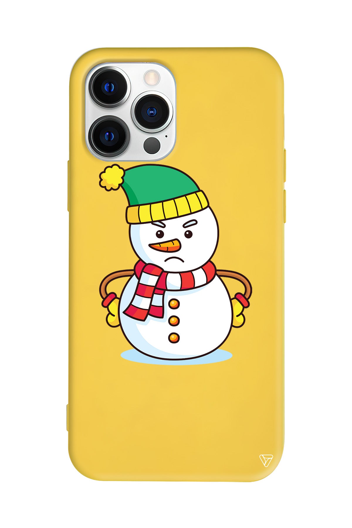 Snowman 3 Lansman Model İçi Kadife Silikon Telefon Kılıfı
