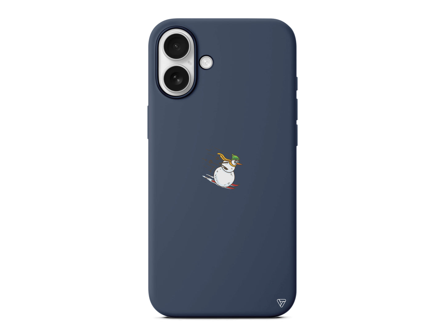 Snowman Skiing Lansman Model İçi Kadife Silikon Telefon Kılıfı