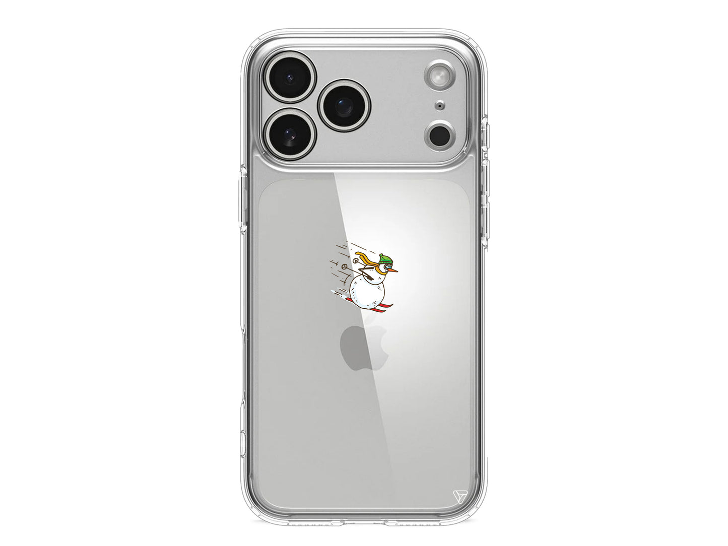 Snowman Skiing Lansman Model İçi Kadife Silikon Telefon Kılıfı