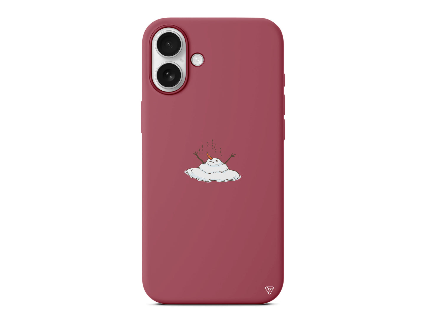 Melting Snowman Lansman Model İçi Kadife Silikon Telefon Kılıfı