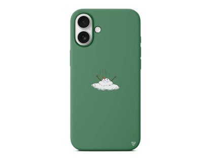 Melting Snowman Lansman Model İçi Kadife Silikon Telefon Kılıfı