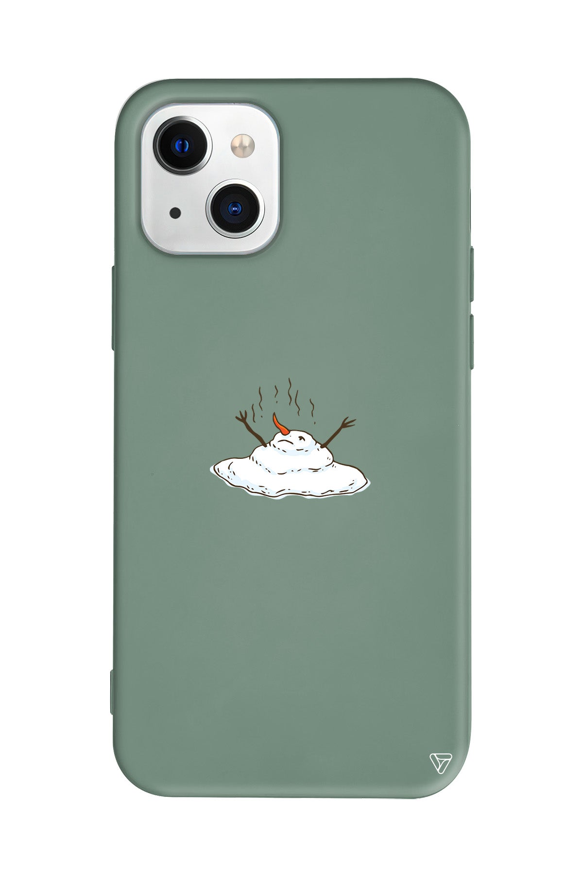 Melting Snowman Lansman Model İçi Kadife Silikon Telefon Kılıfı