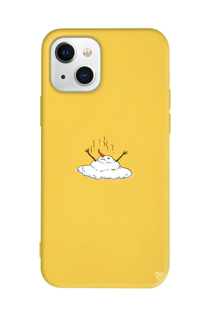 Melting Snowman Lansman Model İçi Kadife Silikon Telefon Kılıfı – Plus Serisine Özel