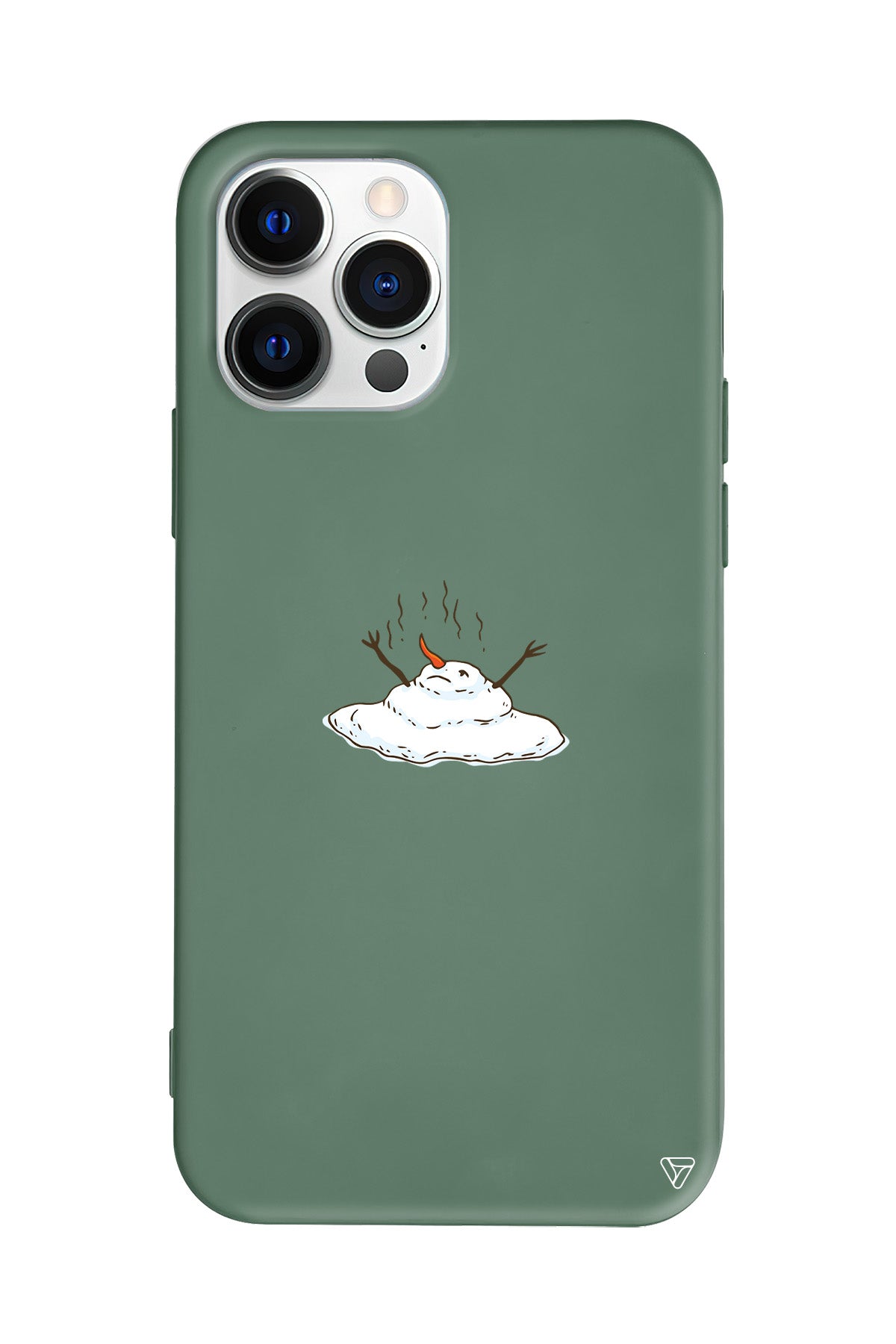 Melting Snowman Lansman Model İçi Kadife Silikon Telefon Kılıfı