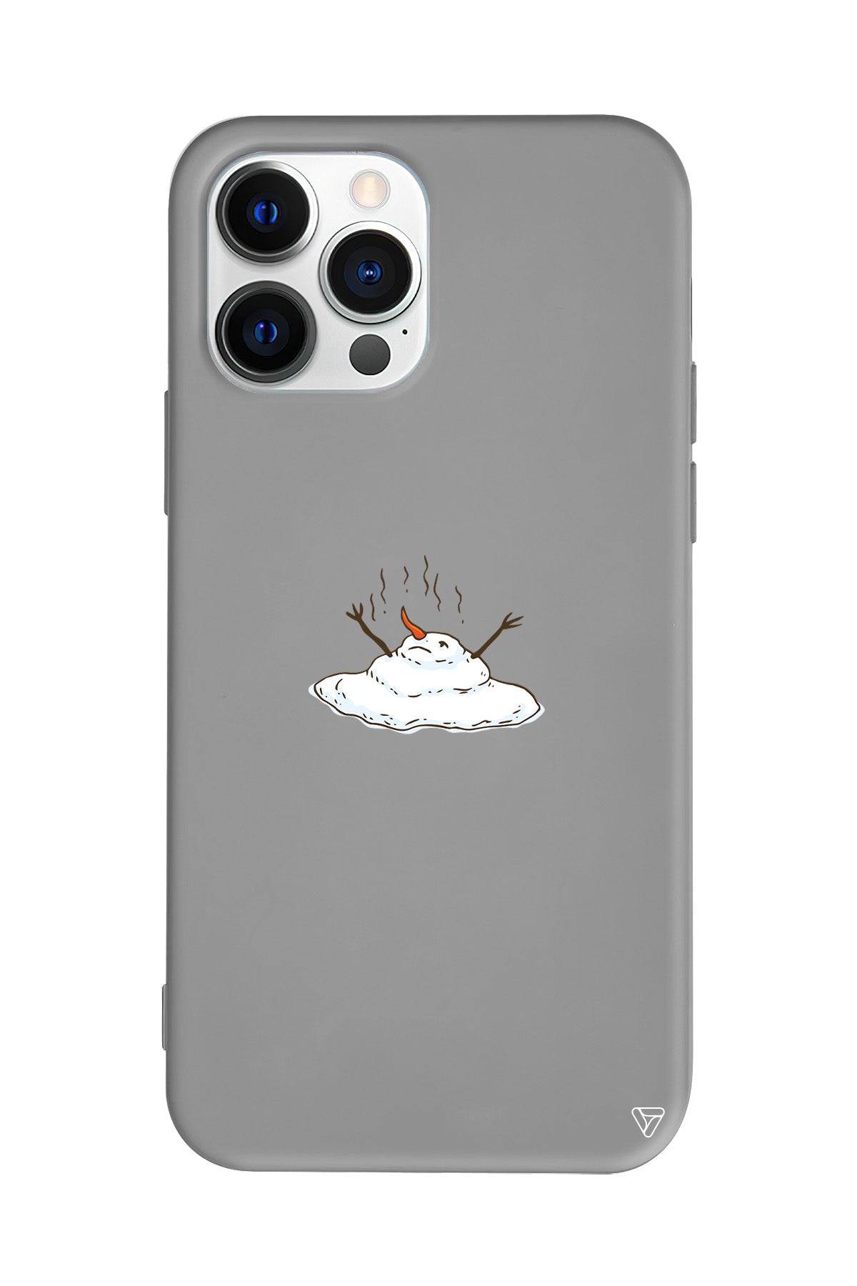 Melting Snowman Lansman Model İçi Kadife Silikon Telefon Kılıfı