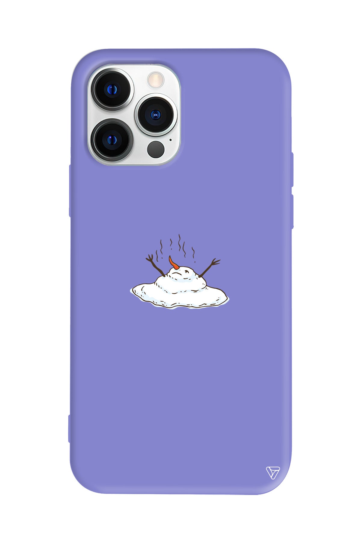 Melting Snowman Lansman Model İçi Kadife Silikon Telefon Kılıfı
